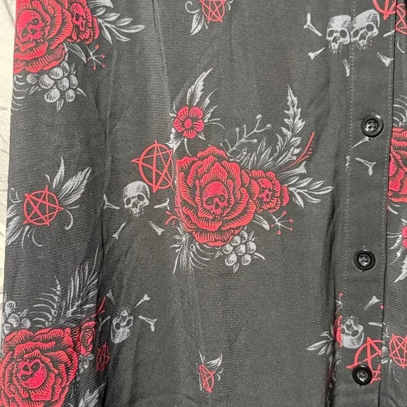 *READ* KILLSTAR PANDORAS REVENGE HI LO SHIRT DRESS SZ 3X EUC - Picture 5 of 9